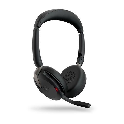 [26699-999-989] Jabra Evolve2 65 Flex MS Stereo Wireless Headset, Bluetooth, USB-A, Black