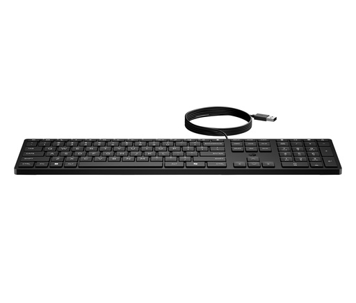 [9SR37UT#ABB] HP 320K USB Wired Keyboard - Black - US ENG