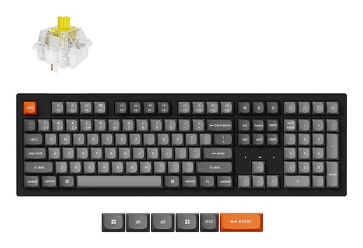[K10M-H4] Keychron K10 Max RGB - US Layout - Hot-Swappable Super Banana Wireless Keyboard