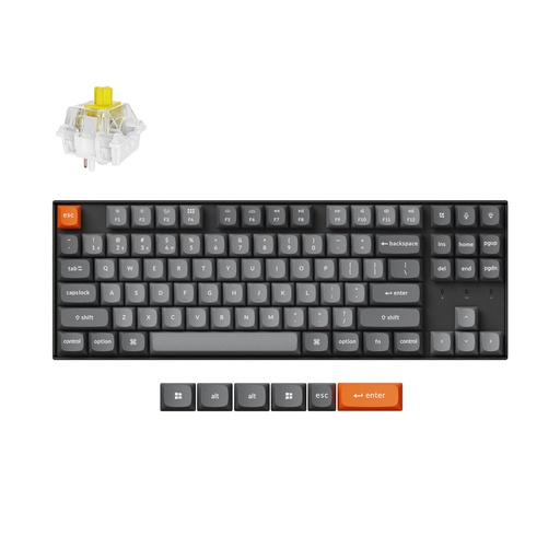 [K8M-H4] Keychron K8 Max RGB - US Layout - Hot-Swappable Super Banana Wireless Keyboard