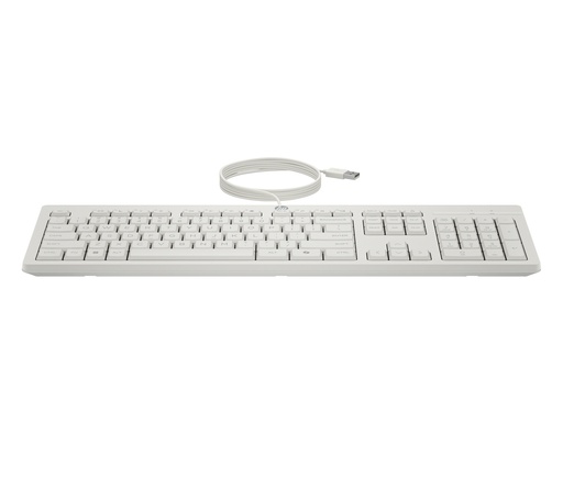 [AW5S6AA#ARK] HP 225 G2 USB Wired Mouse Keyboard Combo, Copilot Key - Cashmere White - ESTONIAN