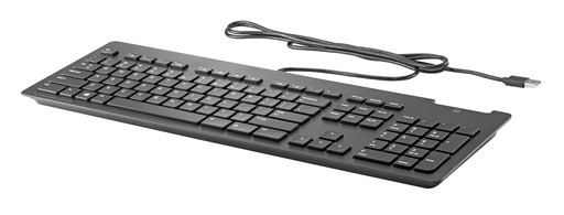 [A71J9AA#ABB] HP Slim v2 USB Wired Keyboard - Smartcard - Black - US ENG