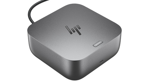 [9X472UT#ABB] HP Thunderbolt 4 Dock G6 100W - 3x USB-A, 2x USB-C, 1x USB-C Thunderbolt 4, 2x DisplayPort, 1x HDMI, 1x RJ-45, Meteor Silver, 3 years