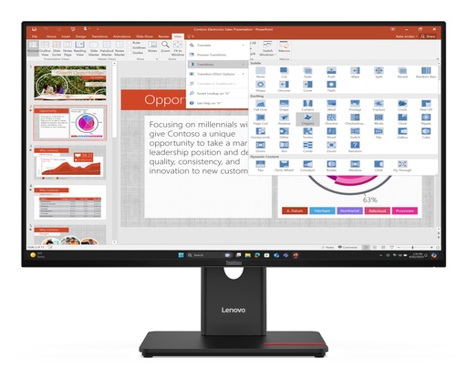 [64A5MAT6EU] Lenovo Monitor  ThinkVision T27-40 Black (27 ")