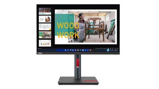 [63B4GAT6EU] 60,5cm/23,8" (2560x1440) Lenovo ThinkVision P24q-30 16:9 QHD IPS 60Hz 4ms HDMI DP USB Vesa Black