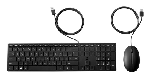 [9SR36UT#ARK] HP 320MK USB Wired Mouse Keyboard Combo, spill resistant – Black - EST