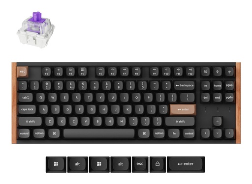 [K8H-F1] KEYCHRON K8 HE SE - US Layout - Gateron Magnetic Nebula - Carbon Black Wireless Keyboard