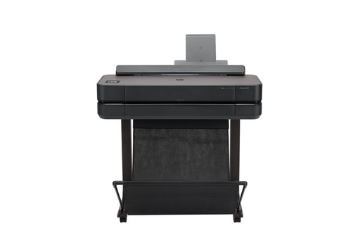 [5HB08D#B19] HP DesignJet T650 Printer/Plotter 2025 edition - 24" Roll/A4,A3,A2,A1 Color Ink, Print, Auto Sheet Feeder, Auto Horizontal Cutter, LAN, WiFi, 26 sec/A1 page, 81 A1 prints/hour, with Stand, 2 years