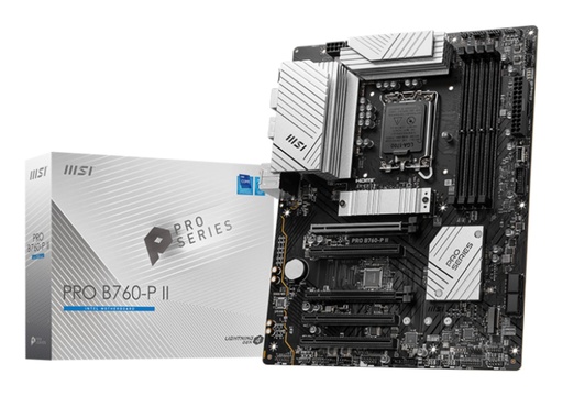 [PROB760-PII] MSI Intel B760 Express LGA1700 Memory DDR5 Memory slots 4 5xPCI-Express 5.0 16x 2xM.2 1xHDMI 1xDisplayPort 2xUSB 2.0 2xU