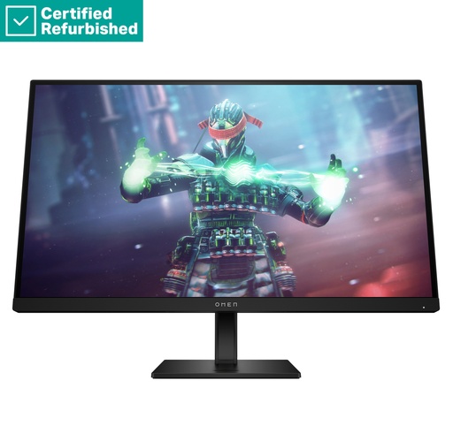 [780G8AAR#ABB] RENEW SILVER OMEN by HP 27k UHD Gaming Monitor - 27" 3840x2160 UHD 400-nit 144 Hz AG, IPS, USB-C/2x HDMI/DisplayPort, 2x USB-A, speakers, height adjustable/tilt/pivot, 1 years