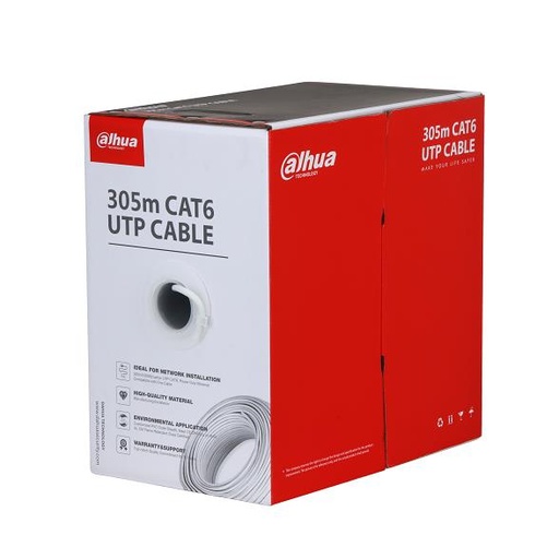 [PFM922I-6UN-C-WHITE] CABLE CAT6 UTP 305M CCA WHITE/PFM922I-6UN-C-WHITE DAHUA