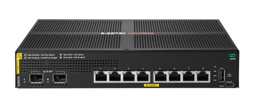 [S4R23A#ABB] HPE Aruba Networking CX 6000 8p 10M/100M/1G Class4 PoE 2p SFP 1G 67W Switch
