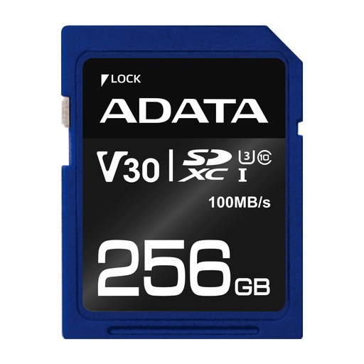 [ASDX256GUI3V30S-R] MEMORY SDXC 256GB V30/ASDX256GUI3V30S-R ADATA
