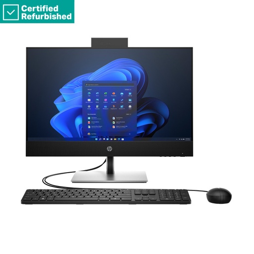[A1JP3ESR#ABE] RENEW SILVER HP Pro 440 G9 AIO All-in-One - i5-13400, 8GB, 512GB SSD, 23.8 FHD Non-Touch AG, WiFi, Height Adjustable, NO CAM, NO SPEAKERS, Win 11 Pro, 1 years