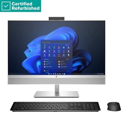 [99A41ETR#ABZ] RENEW SILVER HP Elite 870 G9 AIO All-In-One 27 - i7-14700, 16GB, 512GB SSD, 27 FHD Non-Touch AG, FPR, Height Adjustable, USB Mouse, Win 11 Pro, 1 years