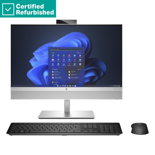 [5L3H8ESR#ABV] RENEW SILVER HP Elite 840 G9 AIO All-in-One 24 - i5-12500, 16GB, 1TB SSD, 23.8 FHD Non-Touch AG, Height Adjustable, Win 11 Pro, 1 years