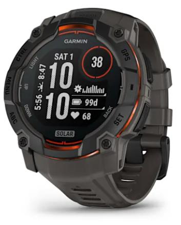 [010-02935-00] SMARTWATCH INSTINCT 3 SOLAR/BLK/CHARC 010-02935-00 GARMIN