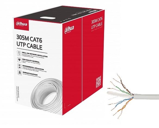 [PFM920I-6UN-C] CABLE CAT6 UTP 305M WHITE/PFM920I-6UN-C DAHUA
