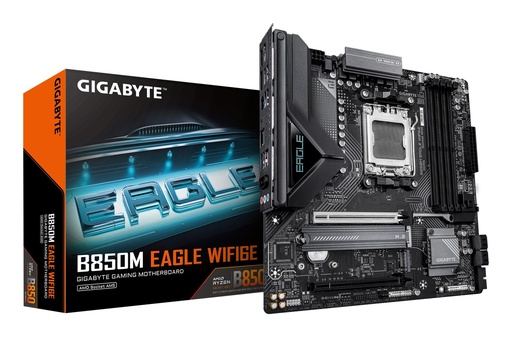 [B850M EAGLE WF6E] GIGABYTE AMD B850 SAM5 Micro-ATX Memory DDR5 Memory slots 4 B850MEAGLEWF6E