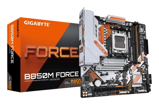 [B850M FORCE 1.2] GIGABYTE AMD B850 Socket AM5 micro ATX RAM DDR5-SDRAM 2xSlots 3xNumber of M.2 (M) slots B850M FORCE (Rev. 1.2) B850MFORC