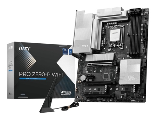 [PROZ890-PWIFI] MSI Intel Z890 LGA1851 ATX Memory DDR5 Memory slots 4 1xPCI-Express 4.0 1x 2xPCI-Express 4.0 4x 1xPCI-Express 5.0 16x 4x