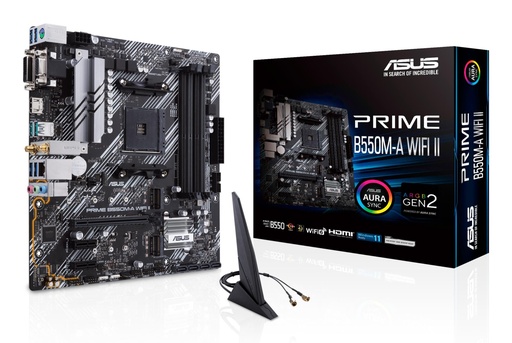 [PRIMEB550M-AWIFIII] ASUS AMD B550 SAM4 MicroATX Memory DDR4 Memory slots 4 2xPCI-Express 3.0 1x 1xPCI-Express 4.0 16x 2xM.2 1x15pin D-sub 1x