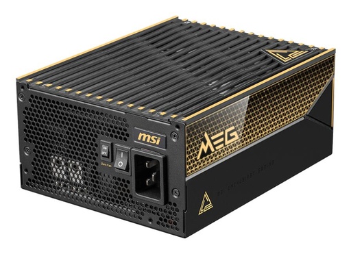 [MEG AI1600T PCIE5] MSI MEG AI1600T PCIE5 ATX 3.1 1600 Watts Efficiency 80 PLUS TITANIUM MEGAI1600TPCIE5
