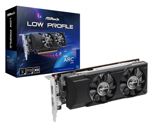 [A310 LP 4G] ASROCK Intel Arc A310 2000 MHz 4 GB GDDR6 64 bit PCI Express x8 4.0 Active A310LP4G